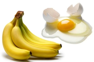 Банан и яйцо для маски