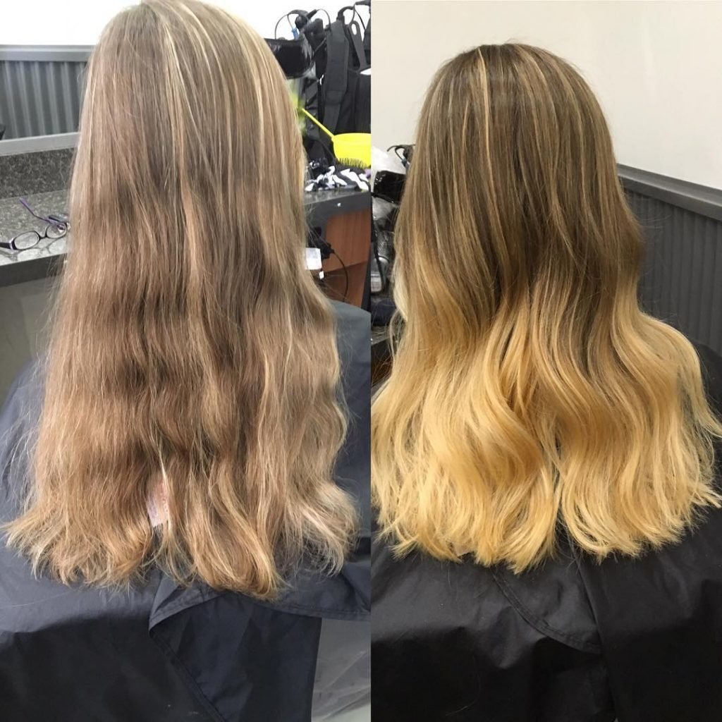 Брондирование волос что это до и после фото