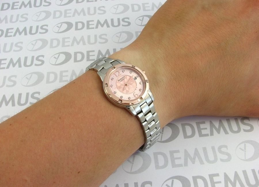 Женские часы касио с металлическим браслетом