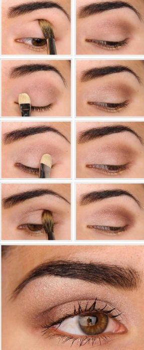 brown eyes simple makeup