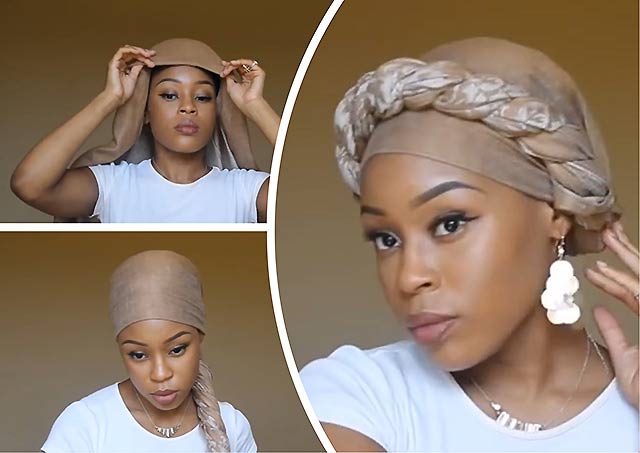 Как красиво завязать платок на голову