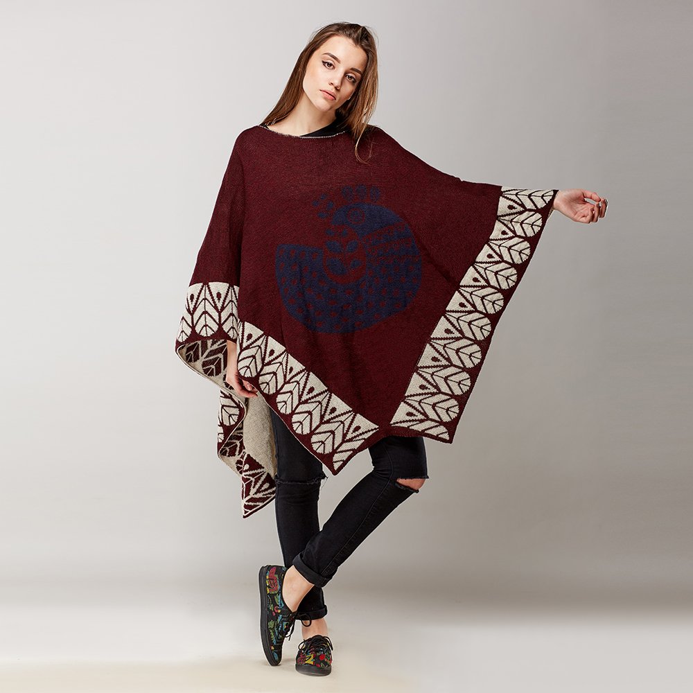 Poncho - how, when and with what to wear? 
