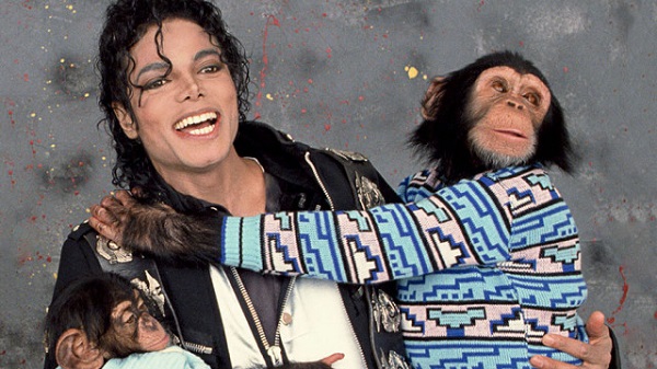Майкл Джексон с шимпанзе