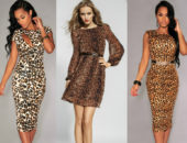 С чем носить леопардовое платье