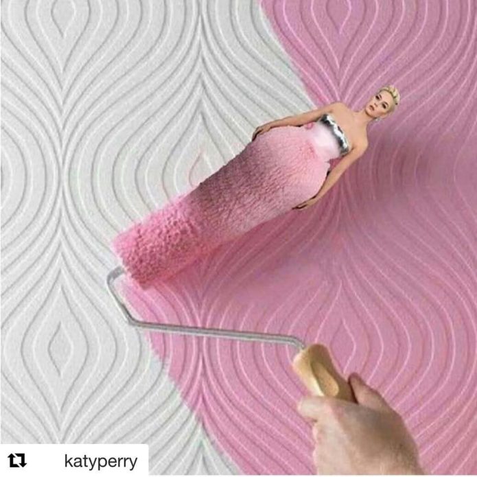 Розовое платье Кэти Перри мем