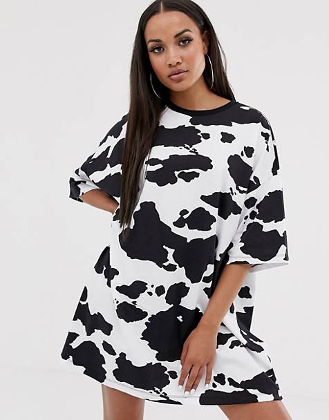 Женская одежда с принтом под корову